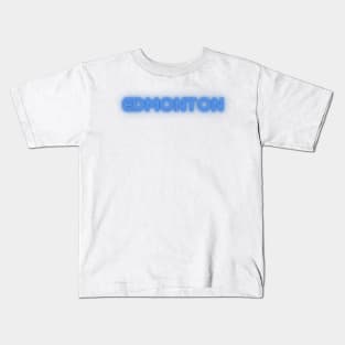 Edmonton Glowing Word Art Kids T-Shirt